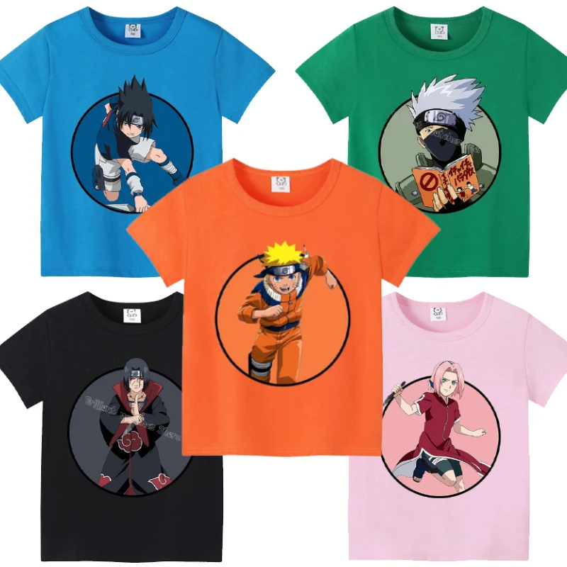 Naruto Anime T-shirt for Children Round Collar Clothing Kids Short Sleeve Cartoon Partern Clothes Fashion Sunmer Tee Top Gift
Naruto Anime T-shirt for Children Round Collar Clothing Kids Short Sleeve Cartoon Partern Clothes Fashion Sunmer Tee Top Gift