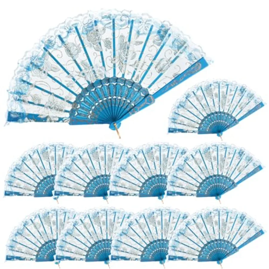 30pcs Silk Folding Hand Fans, Silk Fans, Rose Fans, Perfect for Weddings, Parties, and Dancing
30pcs Silk Folding Hand Fans, Silk Fans, Rose Fans, Perfect for Weddings, Parties, and Dancing