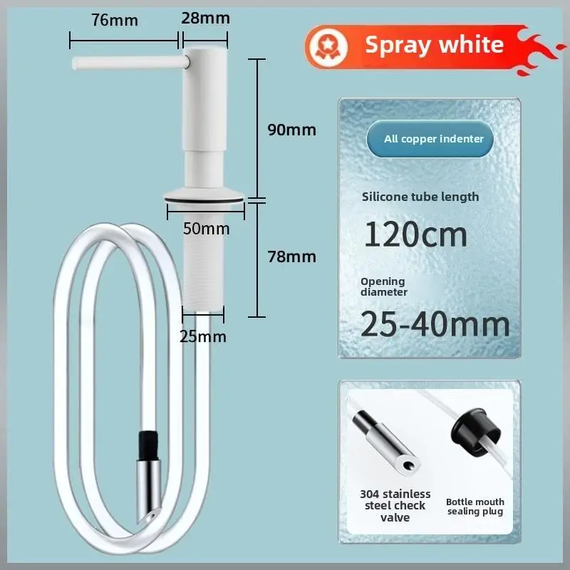 Kitchen Sink Cleaning Liquid Dispenser With Tray Hook Extension Tube Sink Soap Dispenser Liquid Gel Dispenser
Kitchen Sink Cleaning Liquid Dispenser With Tray Hook Extension Tube Sink Soap Dispenser Liquid Gel Dispenser