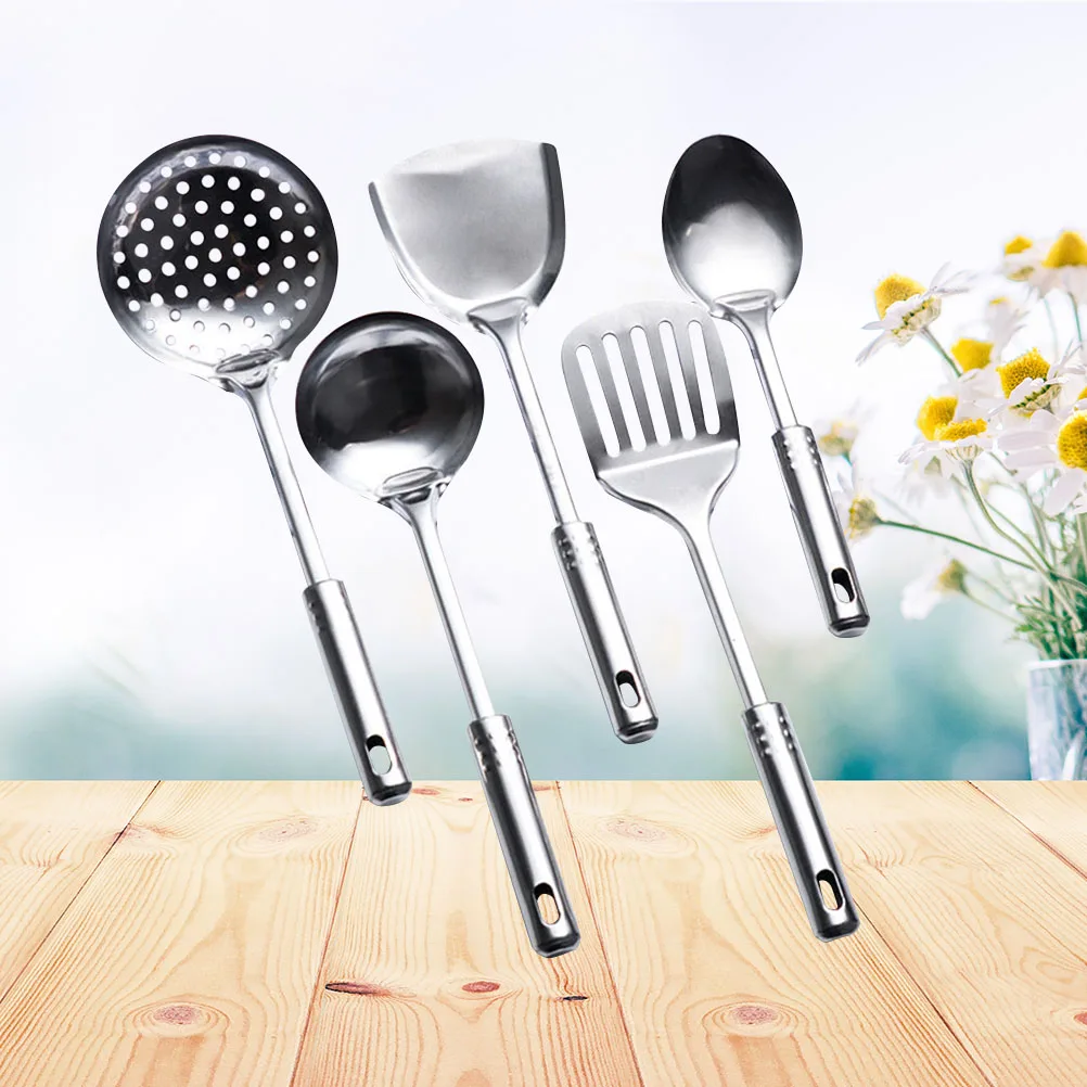 5 Pcs Cook Stainless Steel Tableware Five-piece Set Meat Hammer Tablespoon Utensil
5 Pcs Cook Stainless Steel Tableware Five-piece Set Meat Hammer Tablespoon Utensil