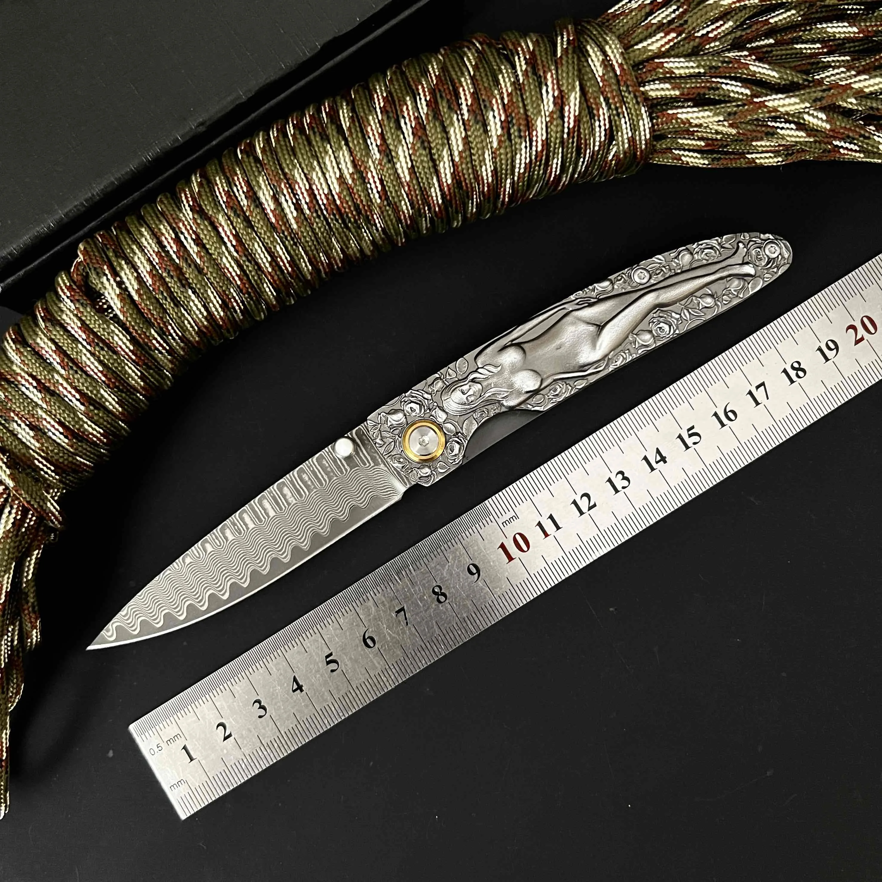 Paodin Musa Beauty Pocket Folding Knife Damascus Blade Steel Engraving Handle Tactical Camping Hunting EDC Survival Tool Knives
Paodin Musa Beauty Pocket Folding Knife Damascus Blade Steel Engraving Handle Tactical Camping Hunting EDC Survival Tool Knives