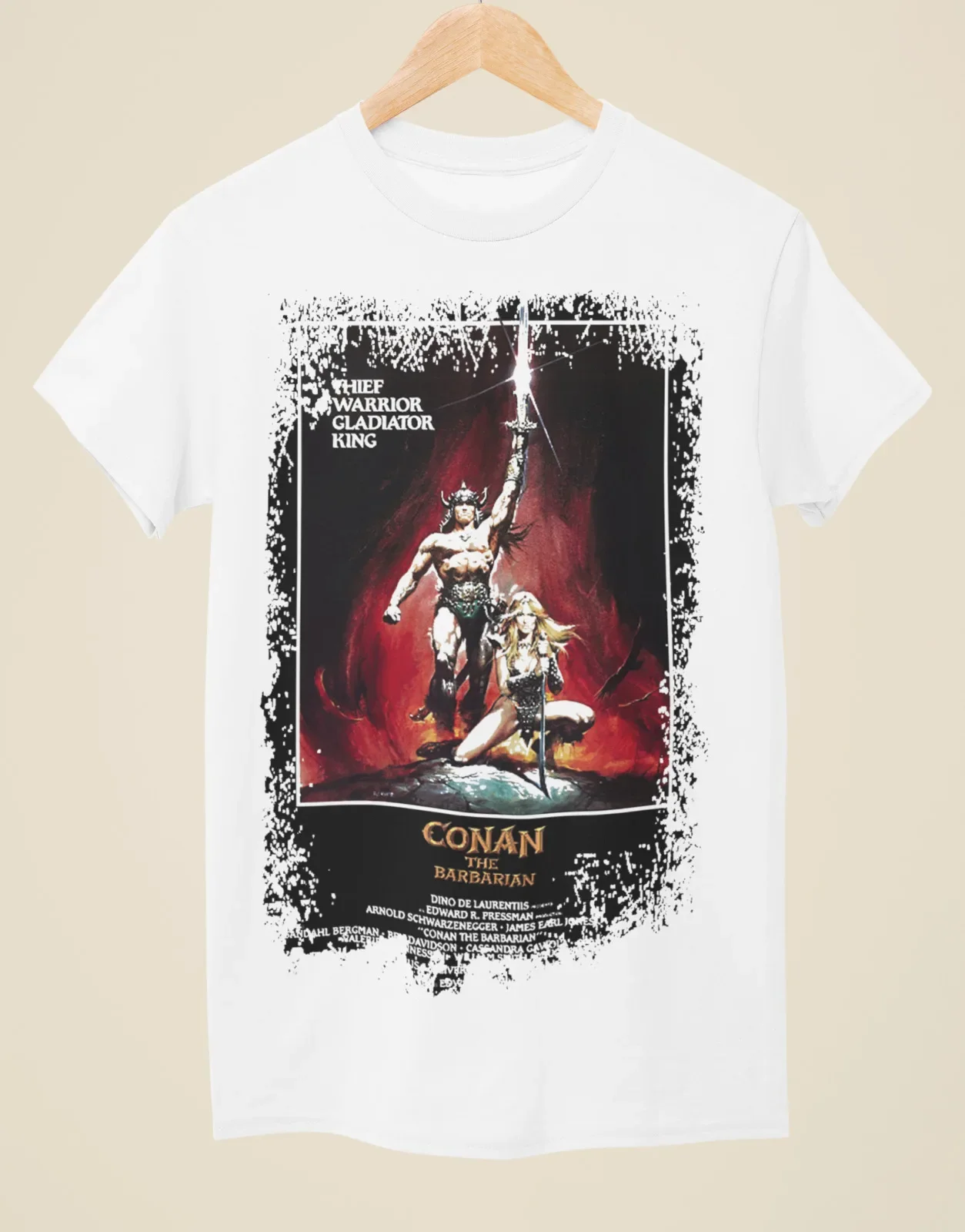 Конан Варвар - белая футболка унисекс в стиле постер фильма
Конан Варвар - белая футболка унисекс в стиле постер фильма