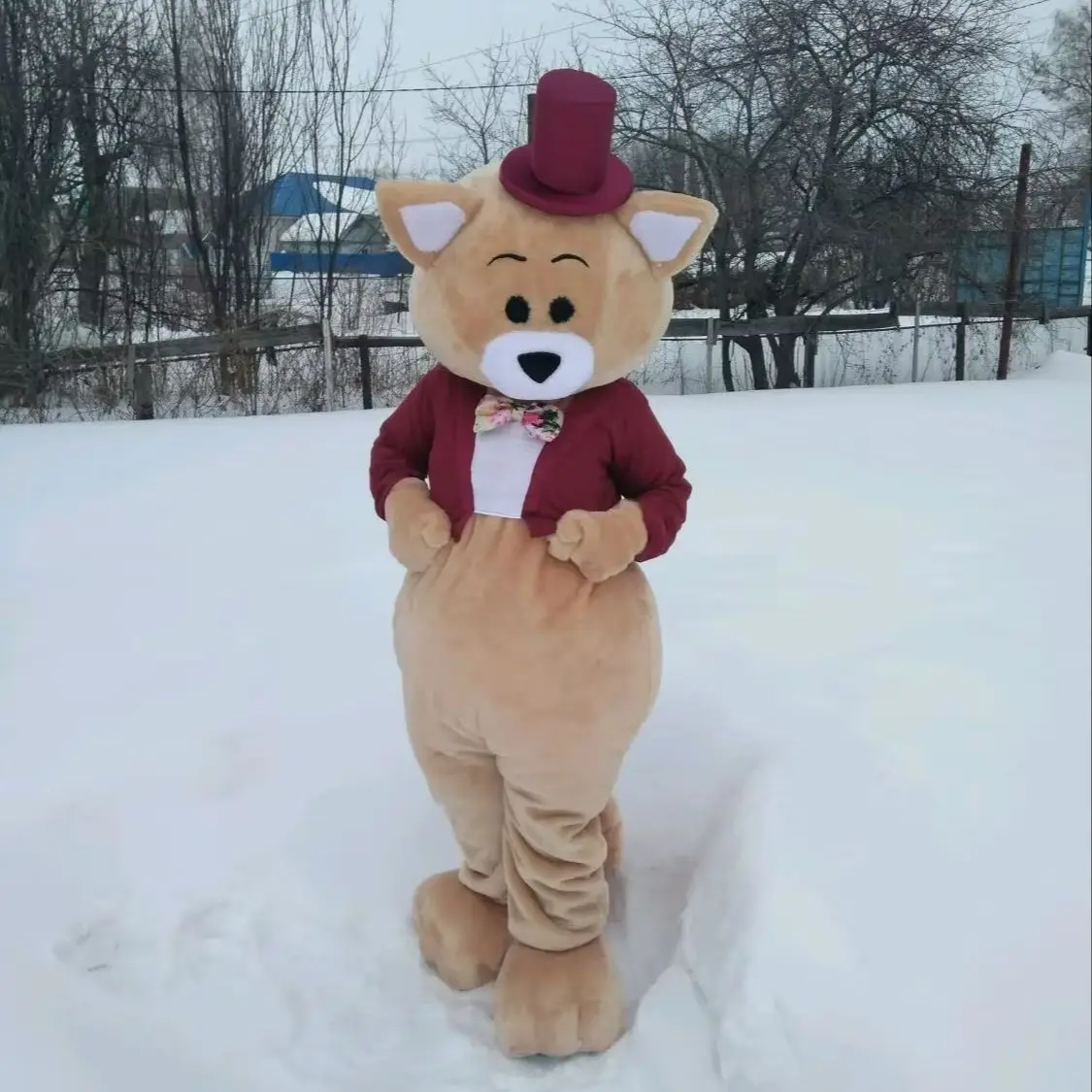 Brown Bear Mascot Red Suit Advertising Walk Mascot Costumes Clothing Furry Carnival Party Fashion Show
Brown Bear Mascot Red Suit Advertising Walk Mascot Costumes Clothing Furry Carnival Party Fashion Show