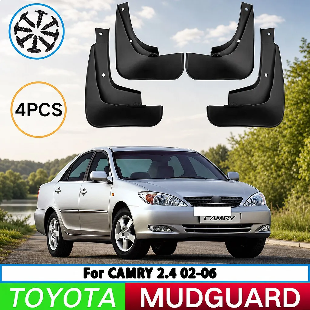 For Toyota Camry 2.4 2002-2006 Car Tire Fender Splash Guard Front Rear Wheel Mud Flaps 4Pcs
For Toyota Camry 2.4 2002-2006 Car Tire Fender Splash Guard Front Rear Wheel Mud Flaps 4Pcs