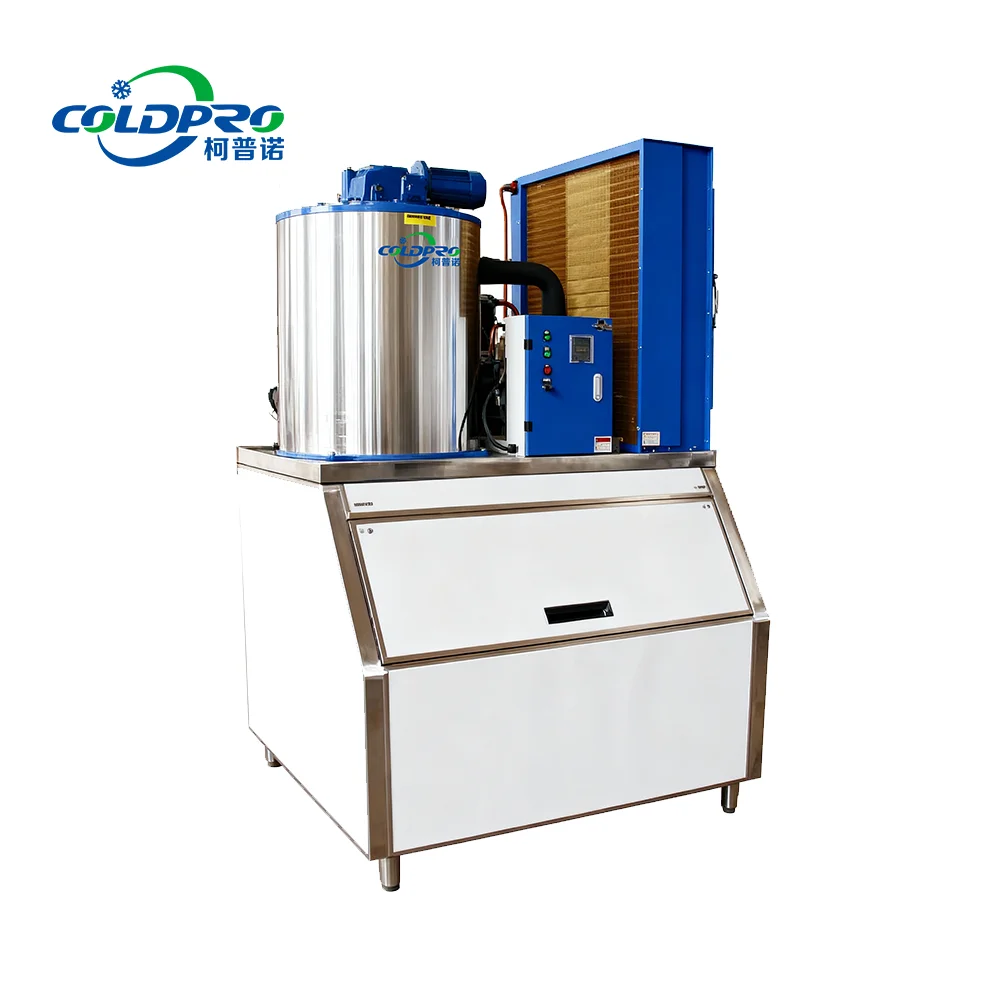 1500 Kg / 24 H Automatic Commercial & Industrial Flake Ice Machine Maker Engine Pump Motor Gear Stainless Steel Construction
1500 Kg / 24 H Automatic Commercial & Industrial Flake Ice Machine Maker Engine Pump Motor Gear Stainless Steel Construction