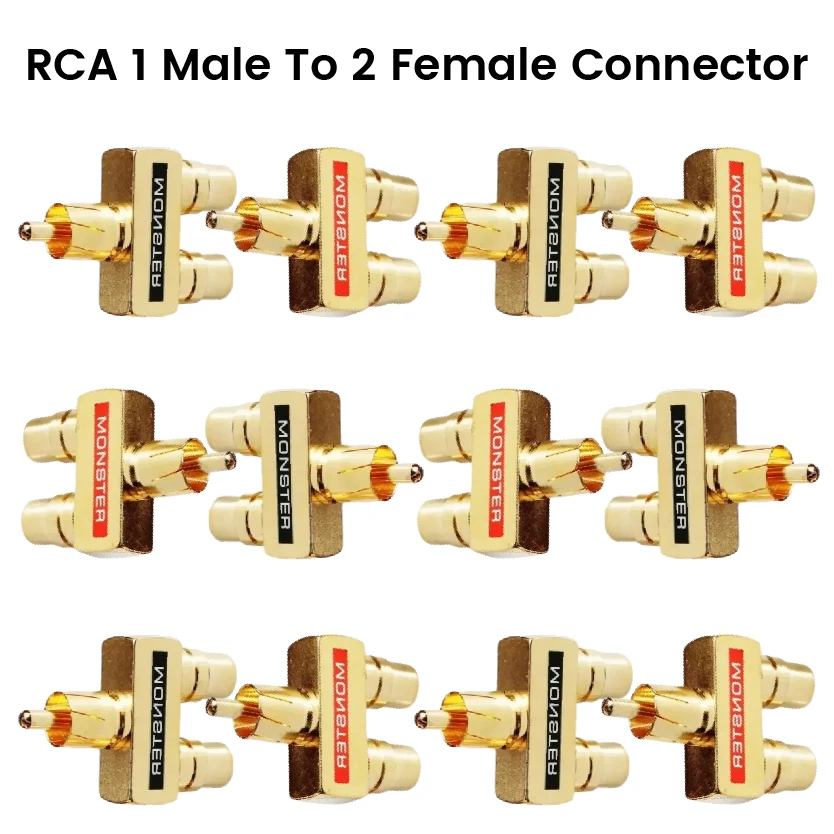 Аудио- и видеопереходник AV с позолоченными медными разъемами RCA: 1 штекер на 2 гнезда
Аудио- и видеопереходник AV с позолоченными медными разъемами RCA: 1 штекер на 2 гнезда