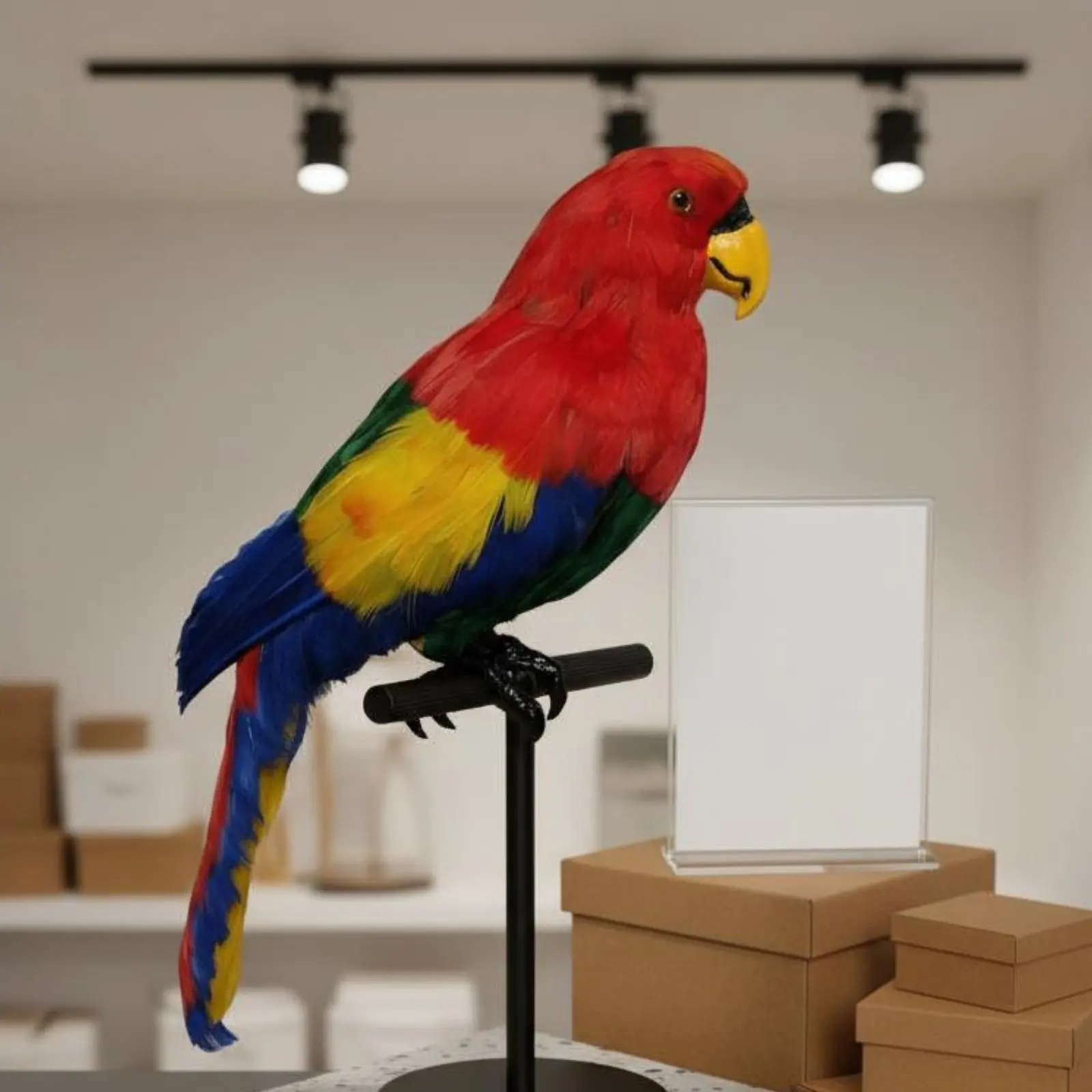 Realistic Parrot Model Lightweight Feathered Parrot Figurine House Decoration Handmade Craft for Shop Display
Realistic Parrot Model Lightweight Feathered Parrot Figurine House Decoration Handmade Craft for Shop Display