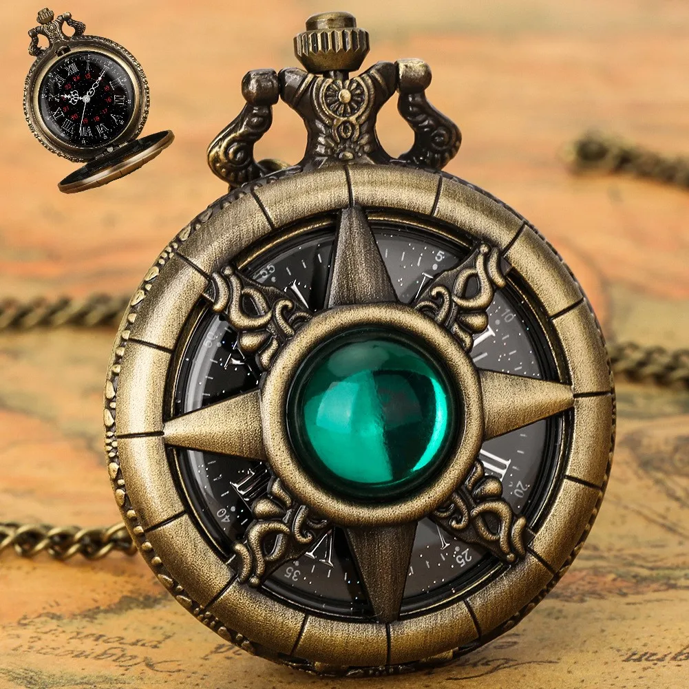 New Retro Animation Pocket Watch Inlaid with Semi-round Opal Star Cover Men's and Women's Quartz Wall Watch Children's Gifts
New Retro Animation Pocket Watch Inlaid with Semi-round Opal Star Cover Men's and Women's Quartz Wall Watch Children's Gifts