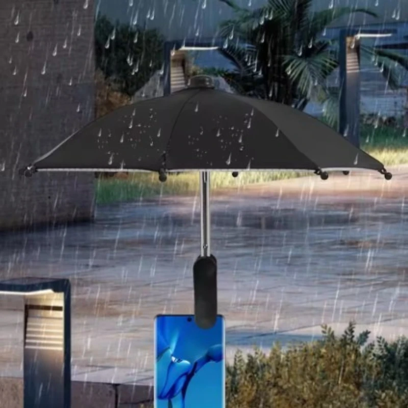 The retractable mobile phone shade umbrella, a small mobile phone umbrella, protects the phone from the sun and rain.
The retractable mobile phone shade umbrella, a small mobile phone umbrella, protects the phone from the sun and rain.