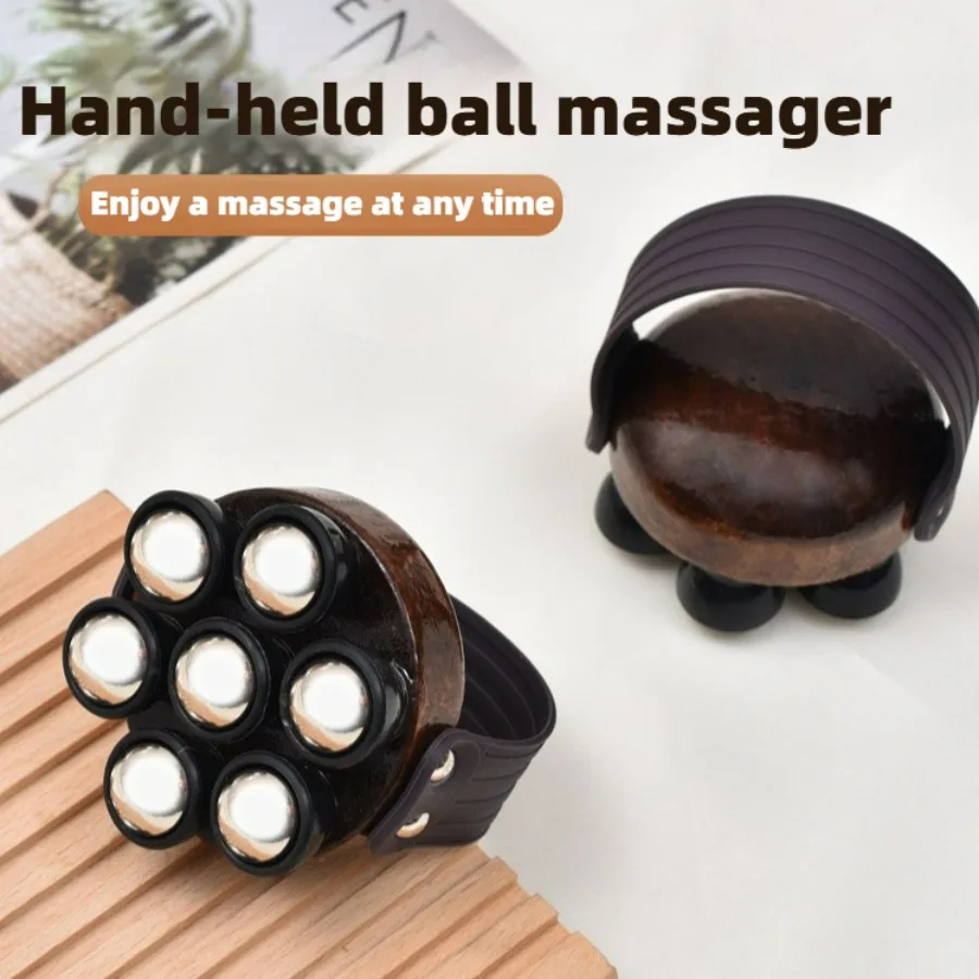 Wooden Multi-Ball Massager, Rotating Balls for Pressure Points & Deep Tissue, Handheld Tool for Back Neck Shoulders
Wooden Multi-Ball Massager, Rotating Balls for Pressure Points & Deep Tissue, Handheld Tool for Back Neck Shoulders
