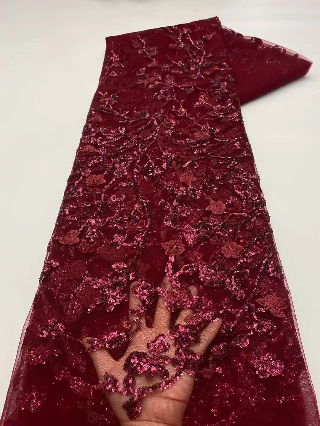 Exquisite Sequined lace Design Sequins Embroidery French Tulle Net /African Lace For Weddings/ Evening Dress Party
Exquisite Sequined lace Design Sequins Embroidery French Tulle Net /African Lace For Weddings/ Evening Dress Party