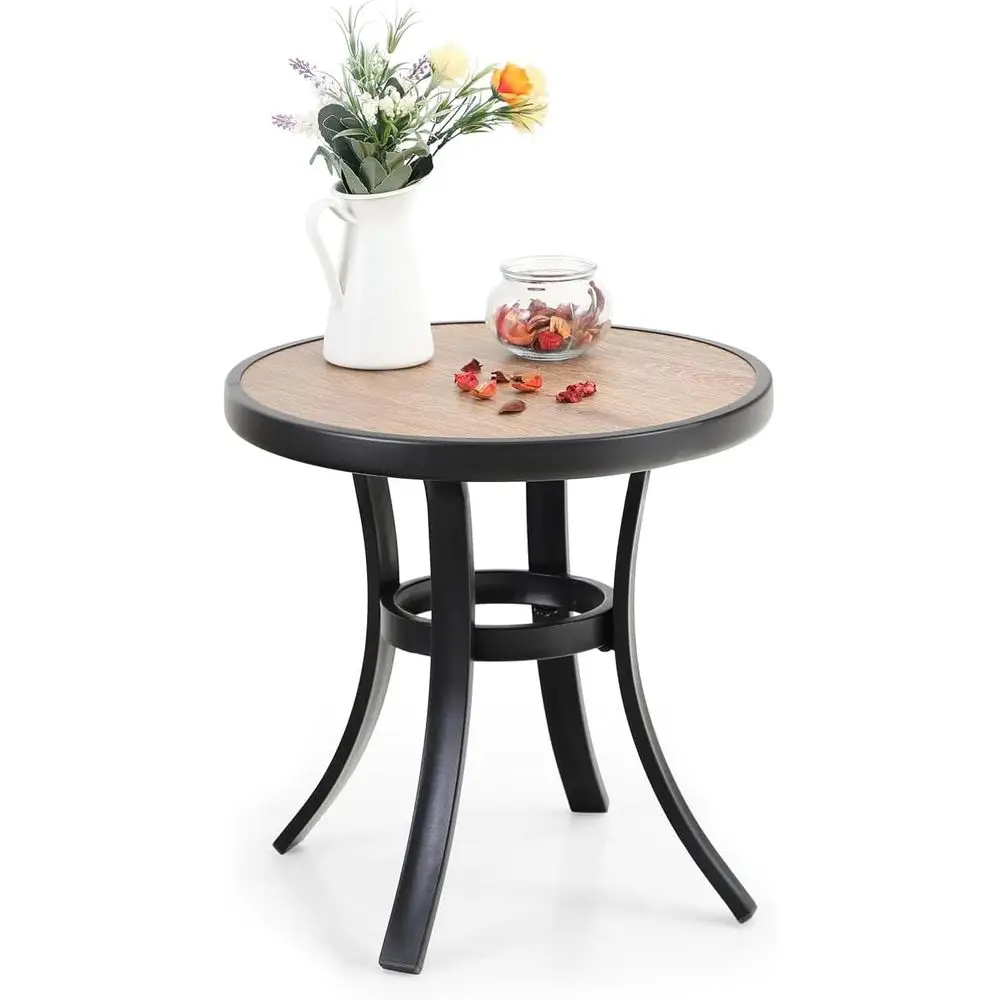 Compact Outdoor Metal Side Table with Weather-Resistant PVC Top, Ideal for Patio, Deck, Porch, Balcony, and Indoor Use
Compact Outdoor Metal Side Table with Weather-Resistant PVC Top, Ideal for Patio, Deck, Porch, Balcony, and Indoor Use