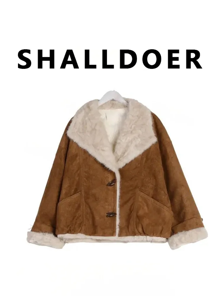 Korean Sle ort Fur Leather Jaet Women's Winter Thi Warm Collar Stand up Top Coat Casual Loose Fit Long Sve
Korean Sle ort Fur Leather Jaet Women's Winter Thi Warm Collar Stand up Top Coat Casual Loose Fit Long Sve