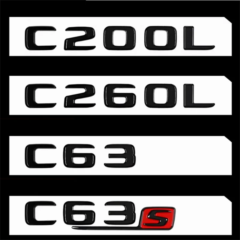 Car Brand Logo Tailgate Tail Label Sticker Alphanumeric Sticker for Mercedes Benz C Class C63S C63 C200L C260L AMG TURBO 4MATIC
Car Brand Logo Tailgate Tail Label Sticker Alphanumeric Sticker for Mercedes Benz C Class C63S C63 C200L C260L AMG TURBO 4MATIC