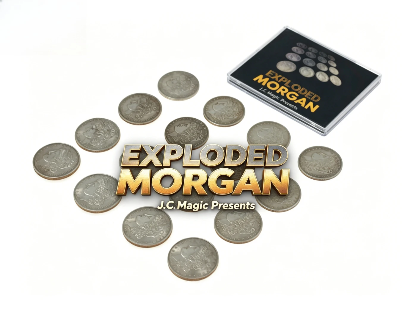 Exploded Morgan by J.C Magic Tricks Magician Close Up Illusions Prop Gimmick Multiply Coin Appearing Disappearing Magia
Exploded Morgan by J.C Magic Tricks Magician Close Up Illusions Prop Gimmick Multiply Coin Appearing Disappearing Magia