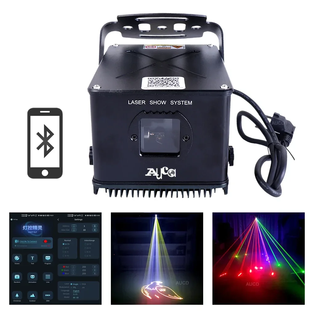 Outdoor Waterproof IP65 3W RGB Christmas Animation Laser Projector Lights + Android & Apple Phone Bluetooth APP Stage Lighting
Outdoor Waterproof IP65 3W RGB Christmas Animation Laser Projector Lights + Android & Apple Phone Bluetooth APP Stage Lighting
