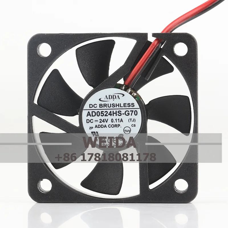 Original ADDA 5010 5CM DC24V 0.11A AD0524HS-G70/ AD0524MS-G70 2-wire inverter cooling fan
Original ADDA 5010 5CM DC24V 0.11A AD0524HS-G70/ AD0524MS-G70 2-wire inverter cooling fan