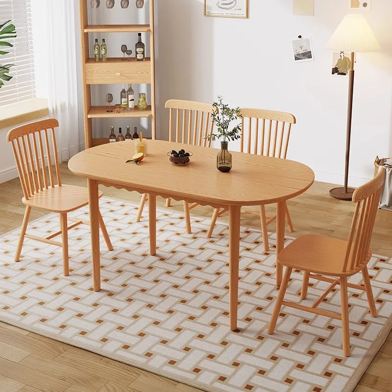 wood all solid wood dining table and chair combination simple dining table household Nordic small apartment dining table
wood all solid wood dining table and chair combination simple dining table household Nordic small apartment dining table