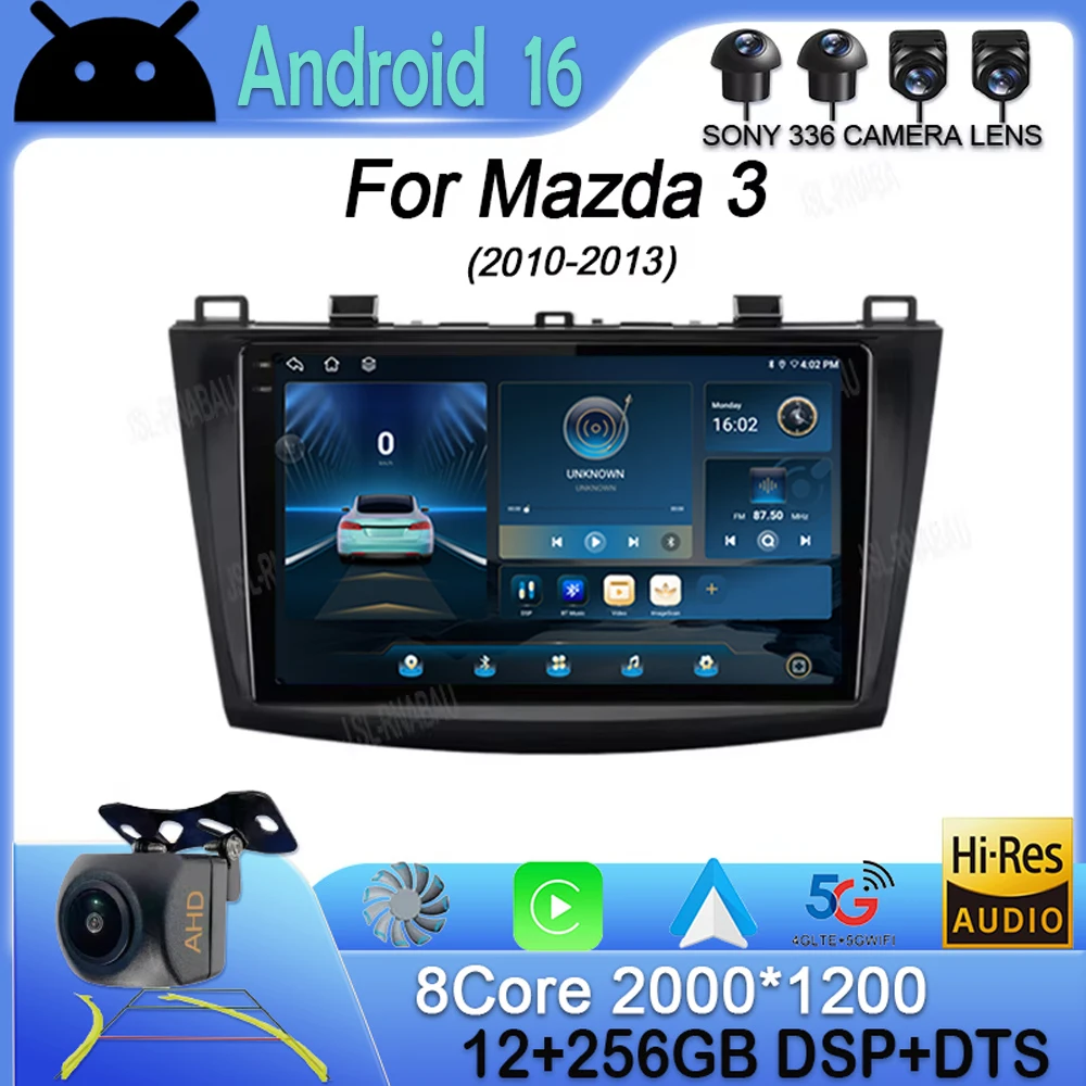 Android 16 Carplay Auto Wifi+4G Car Radio DSP For Mazda 3 2010 2011 2012 2013 Multimedia Video Player GPS 2din Head Unit Stereo
Android 16 Carplay Auto Wifi+4G Car Radio DSP For Mazda 3 2010 2011 2012 2013 Multimedia Video Player GPS 2din Head Unit Stereo