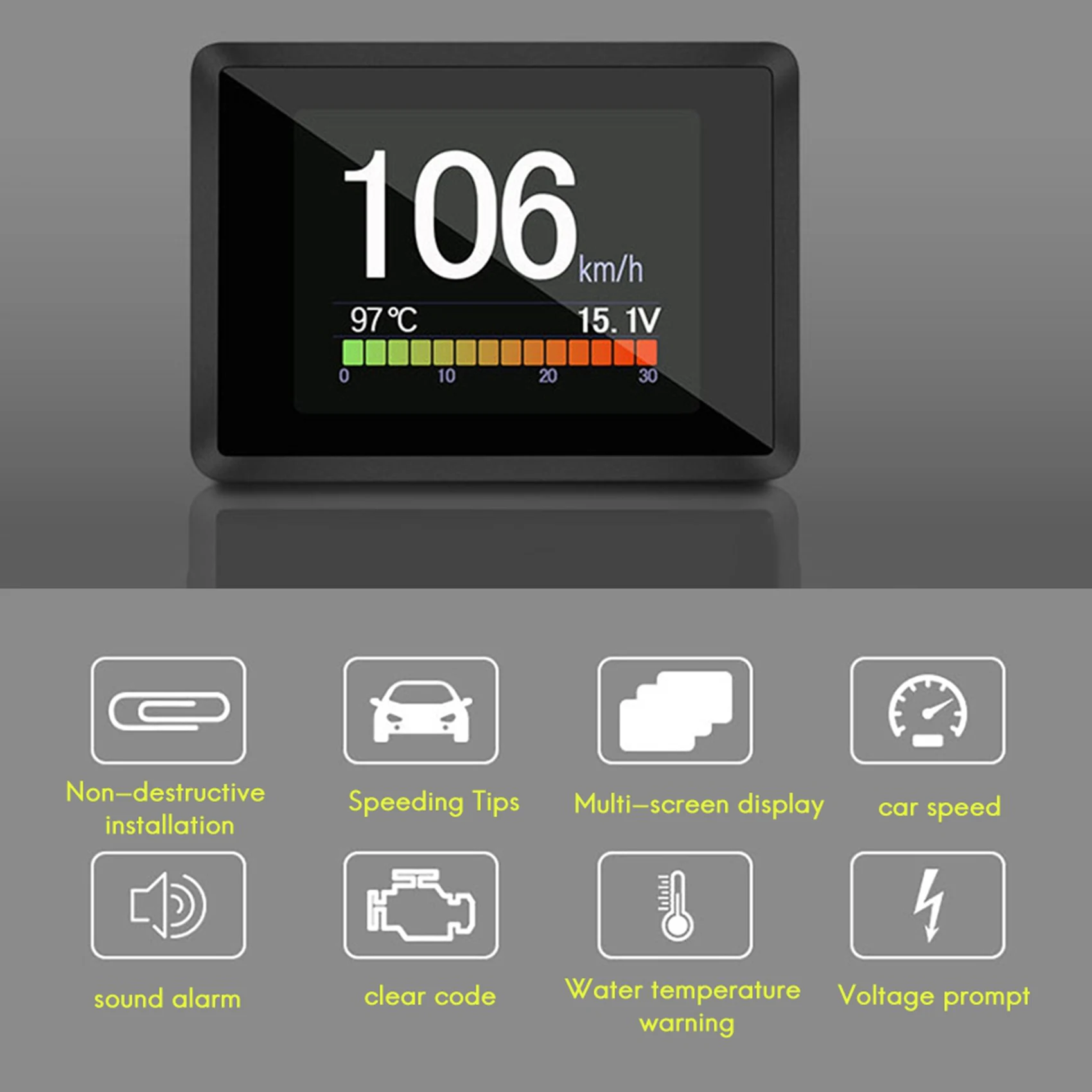 Plain 3X For Car A203 OBD2 On-Board Computer Car Digital Computer Trip Display Speed Fuel Consumption Gauge OBD2 Scanner
Plain 3X For Car A203 OBD2 On-Board Computer Car Digital Computer Trip Display Speed Fuel Consumption Gauge OBD2 Scanner