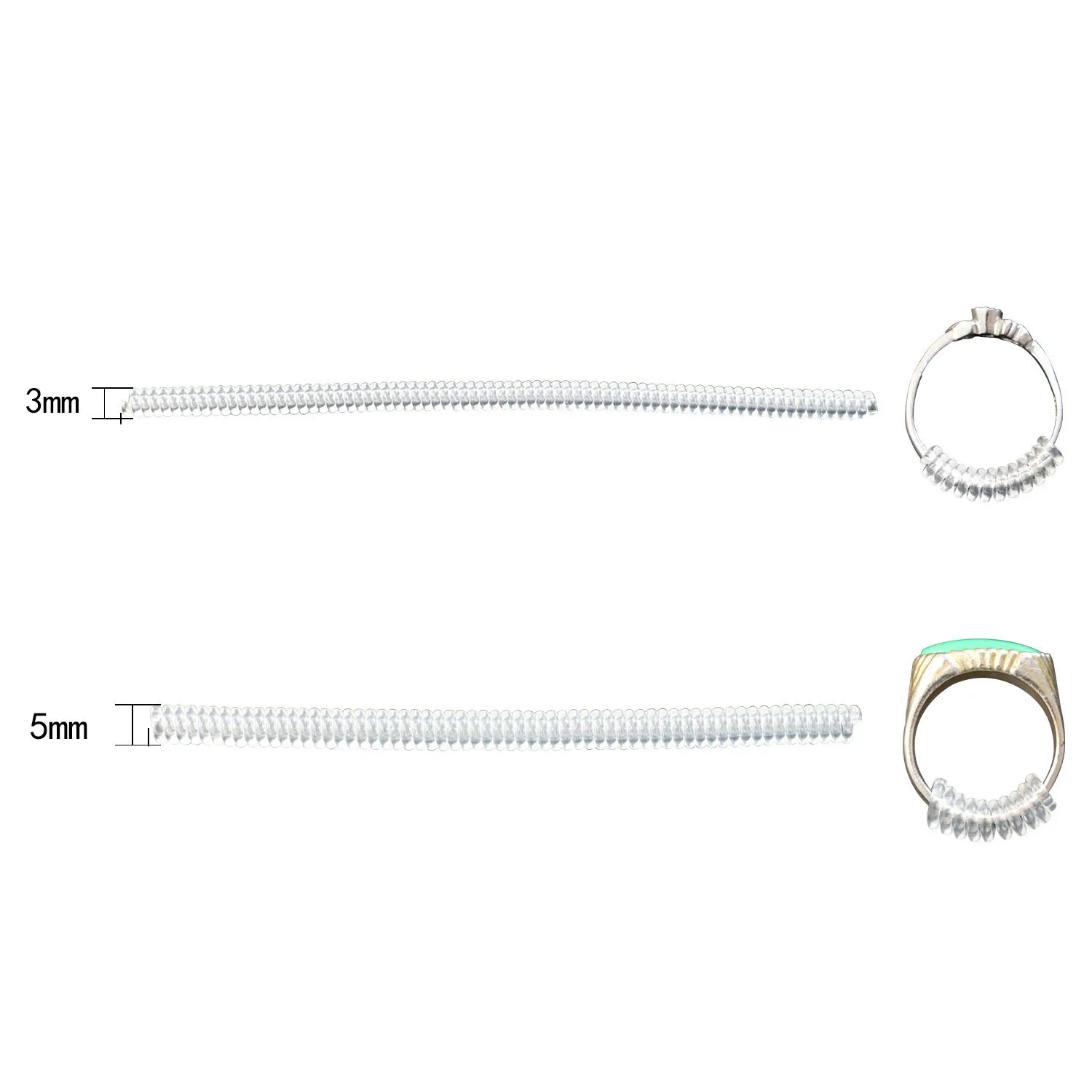 Ring Size Adjuster for Loose Rings 2 Sizes - Jewelry Sizer, Mandrel for Making Jewelry Guard, Spacer, Sizer, Fitter - Spiral Sil
Ring Size Adjuster for Loose Rings 2 Sizes - Jewelry Sizer, Mandrel for Making Jewelry Guard, Spacer, Sizer, Fitter - Spiral Sil