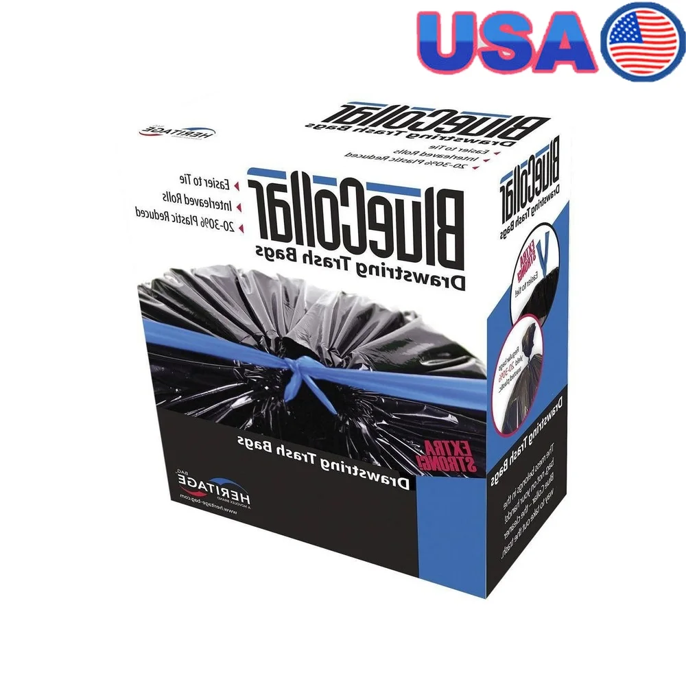 Сверхмощные мешки для мусора, 30 галлонов, вкладыши для банок на шнурке, 40 шт., черные мешки для мусора, прочные мешки для мусора 1,0 мил
Сверхмощные мешки для мусора, 30 галлонов, вкладыши для банок на шнурке, 40 шт., черные мешки для мусора, прочные мешки для мусора 1,0 мил