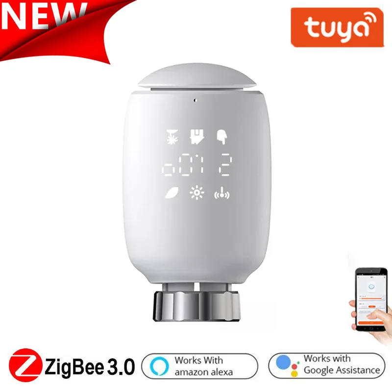 Zigbee Smart Radiator Valve Tuya Wifi Smart Home Phone APP Control Bluetooth Temperature Controller support Google/Aleax
Zigbee Smart Radiator Valve Tuya Wifi Smart Home Phone APP Control Bluetooth Temperature Controller support Google/Aleax