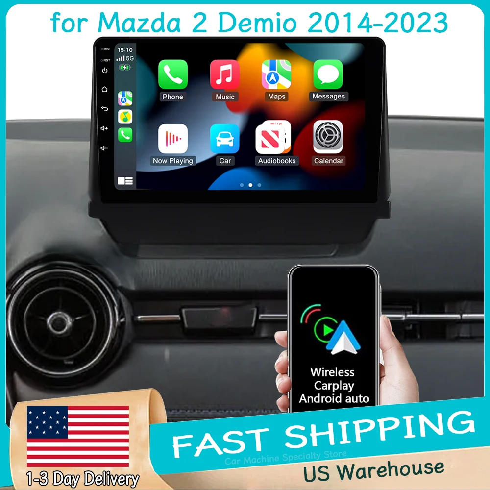 Car GPS Navi 9''Stereo Radio for Mazda 2 Demio 2014-2023 with Carplay/Android Auto 2+64GB Android15 SWC Backup Camera FM WiFi
Car GPS Navi 9''Stereo Radio for Mazda 2 Demio 2014-2023 with Carplay/Android Auto 2+64GB Android15 SWC Backup Camera FM WiFi