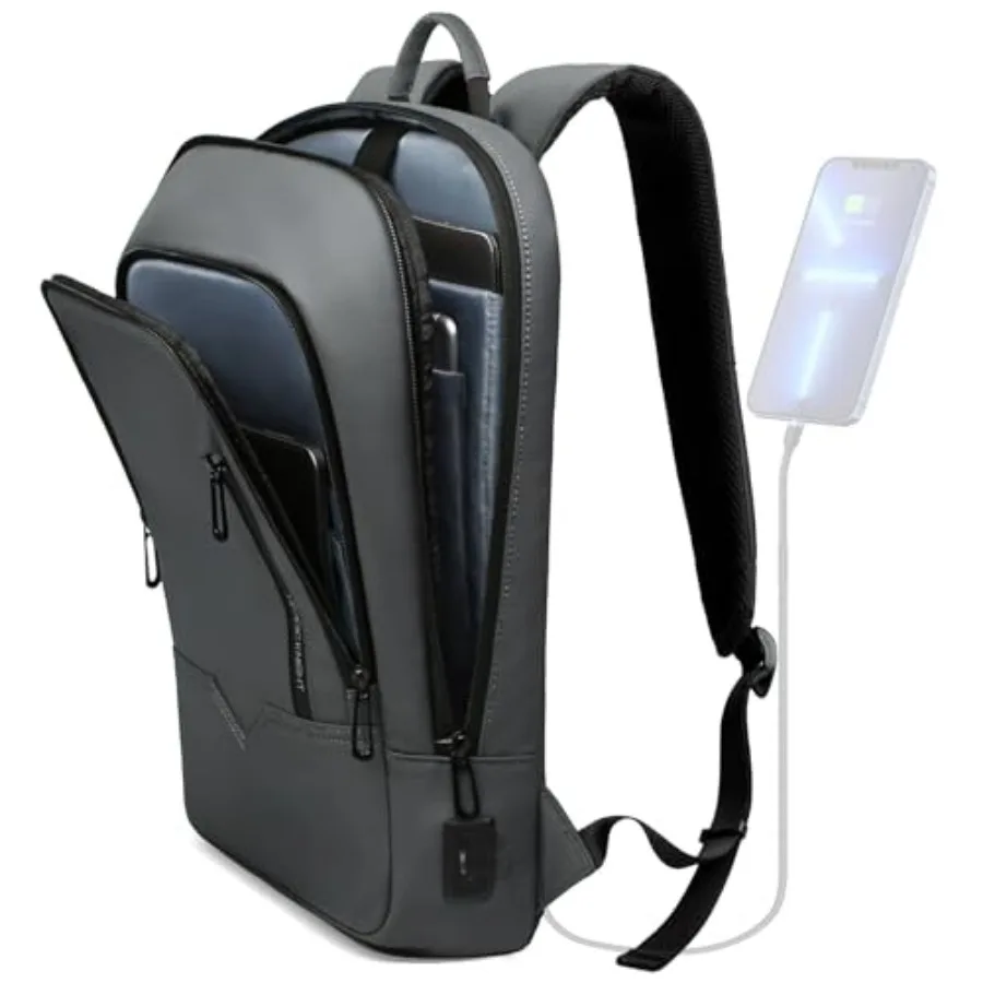 Backpack for Men Business Slim Backpack with USB Charger Computer Lightweight Anti-theft Travel
Backpack for Men Business Slim Backpack with USB Charger Computer Lightweight Anti-theft Travel