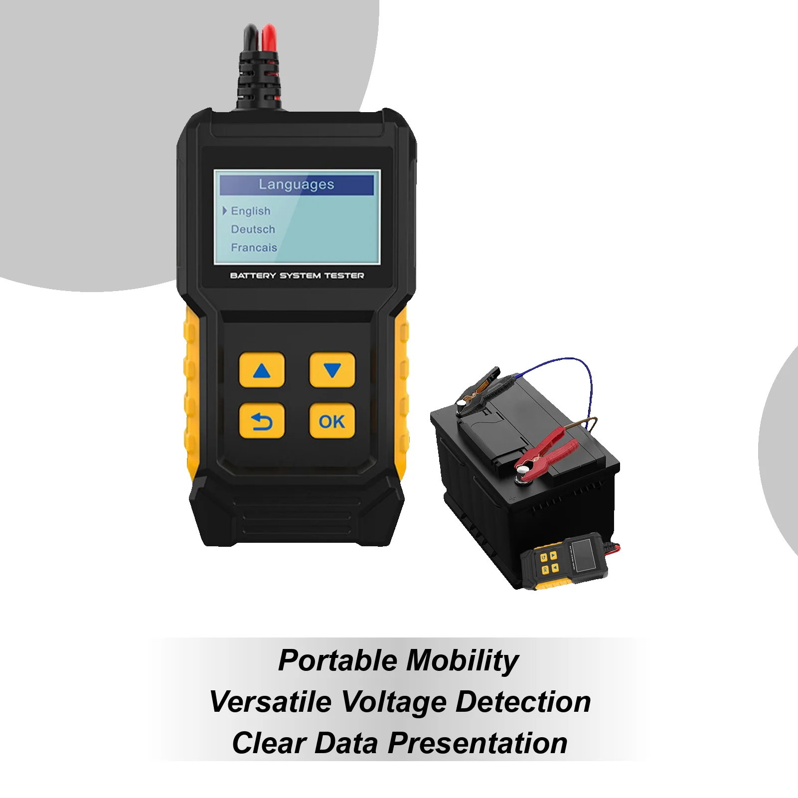 Car Battery Tester Marine Battery Tester Smart Charging Voltage Analyzer Compact Electrical For Truck Motorcycle Throttle ATV RV 
Car Battery Tester Marine Battery Tester Smart Charging Voltage Analyzer Compact Electrical For Truck Motorcycle Throttle ATV RV