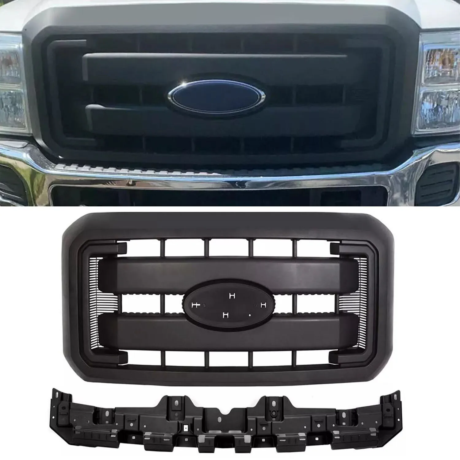 Black Grille & Reinforcement Support For 11-16 F250 F350 F450 F550 Super Duty
Black Grille & Reinforcement Support For 11-16 F250 F350 F450 F550 Super Duty