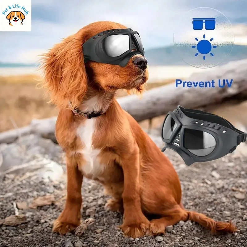 Dog Sunglasses Goggles for Small Breed UV Windproof Snowproof with Soft Frame Adjustable Straps for Long Snout Dogs
Dog Sunglasses Goggles for Small Breed UV Windproof Snowproof with Soft Frame Adjustable Straps for Long Snout Dogs