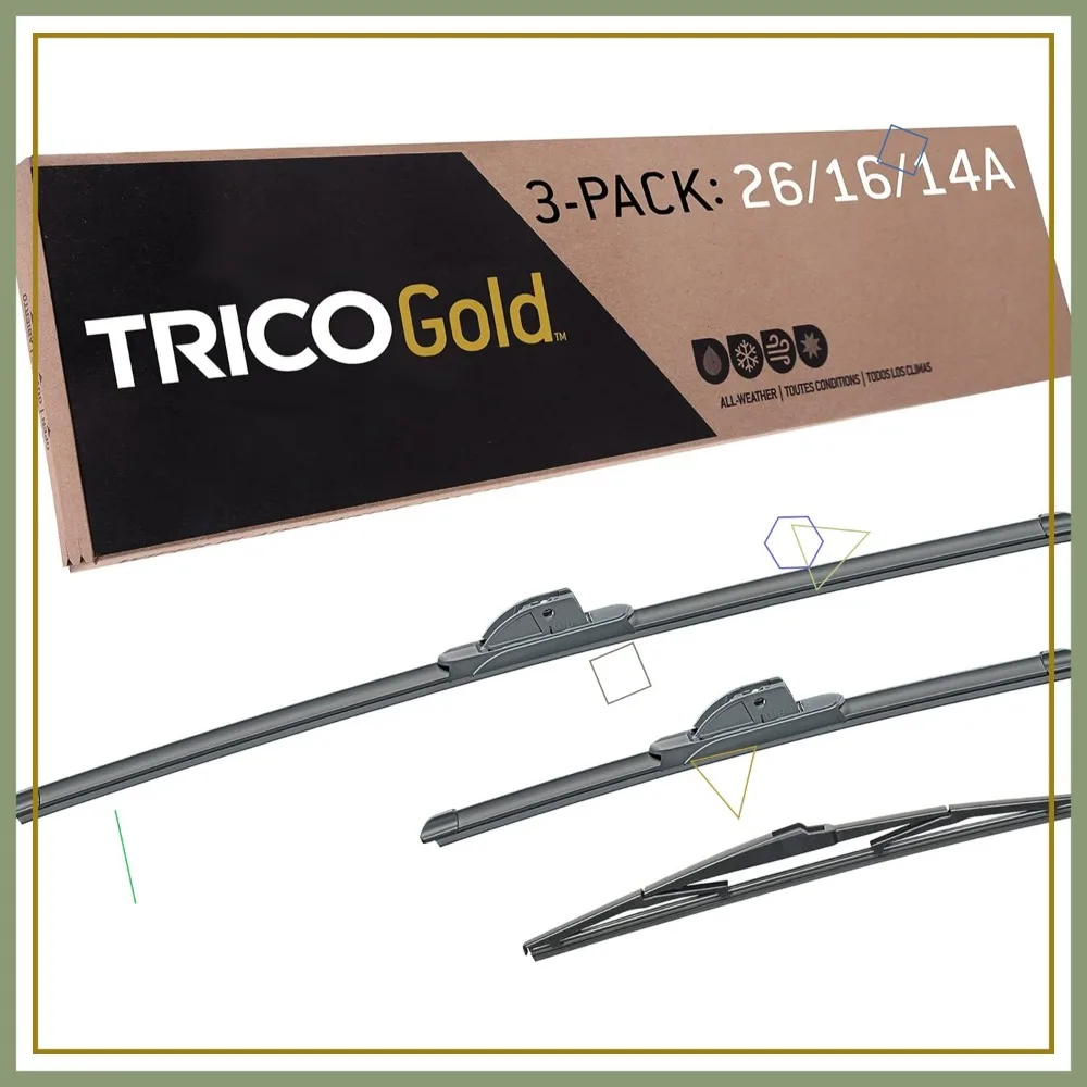 Универсальный комплект щеток стеклоочистителя для Hyundai Tucson 2016-2021, включает в себя драйвер/пассажир/задний размеры 26", 16", и 14 дюймов.
Универсальный комплект щеток стеклоочистителя для Hyundai Tucson 2016-2021, включает в себя драйвер/пассажир/задний размеры 26", 16", и 14 дюймов.