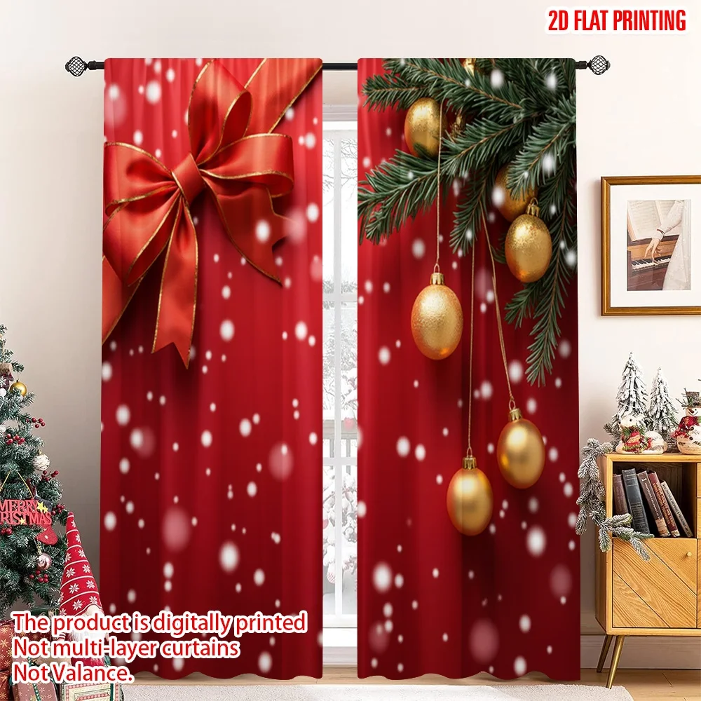 2pcs 2D flat printing Merry Christmas Drapes Christmas Baubles Snowflakes Festive Polyester Fabric Without Electricity Party &
2pcs 2D flat printing Merry Christmas Drapes Christmas Baubles Snowflakes Festive Polyester Fabric Without Electricity Party &