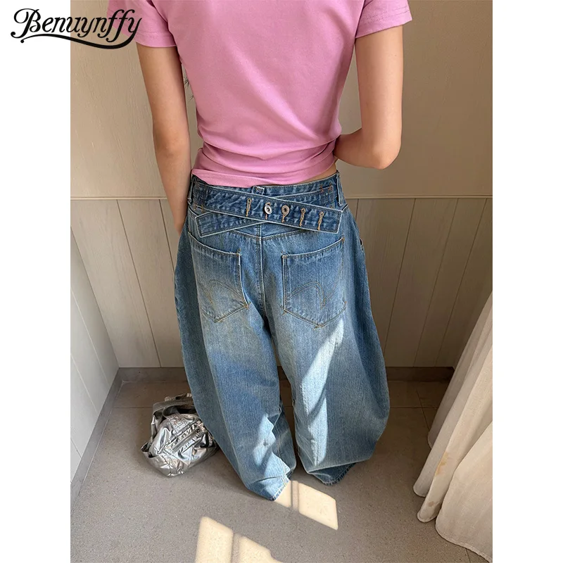 Benuynffy American Casual Washed Baggy Jeans Women 2026 Summer New Y2k Vintage Mid Waisted Oversize Ladies Wide Leg Trousers
Benuynffy American Casual Washed Baggy Jeans Women 2026 Summer New Y2k Vintage Mid Waisted Oversize Ladies Wide Leg Trousers