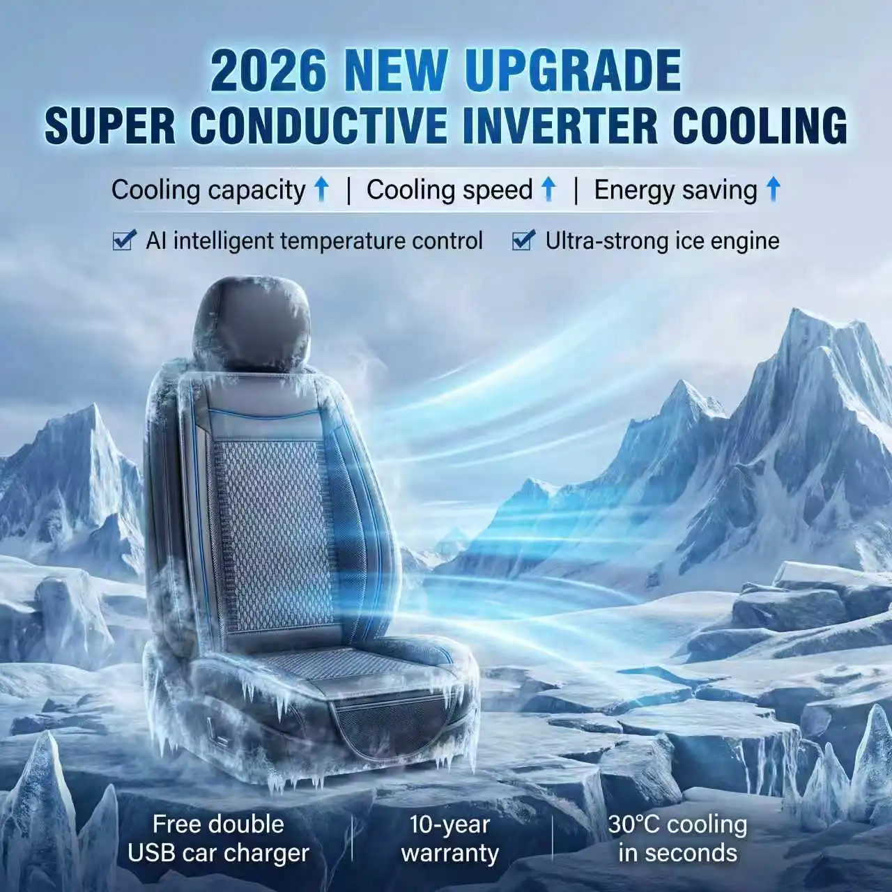 2026 New Upgraded Cooling Massage Car Seat Cushion 360° Ventilated Pad 24V Fast Cooling Summer Seat Cover with Vibration Massage
2026 New Upgraded Cooling Massage Car Seat Cushion 360° Ventilated Pad 24V Fast Cooling Summer Seat Cover with Vibration Massage