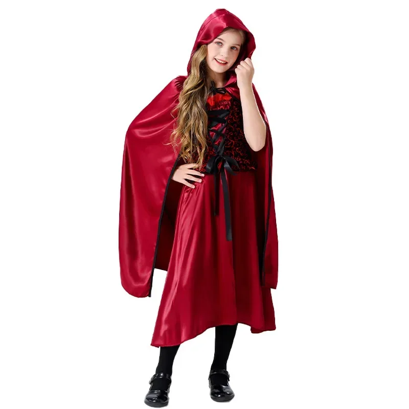 Halloween Role Play Little Red Riding Hood Costume Cosplay Vampire Fancy Masquerade Costume
Halloween Role Play Little Red Riding Hood Costume Cosplay Vampire Fancy Masquerade Costume