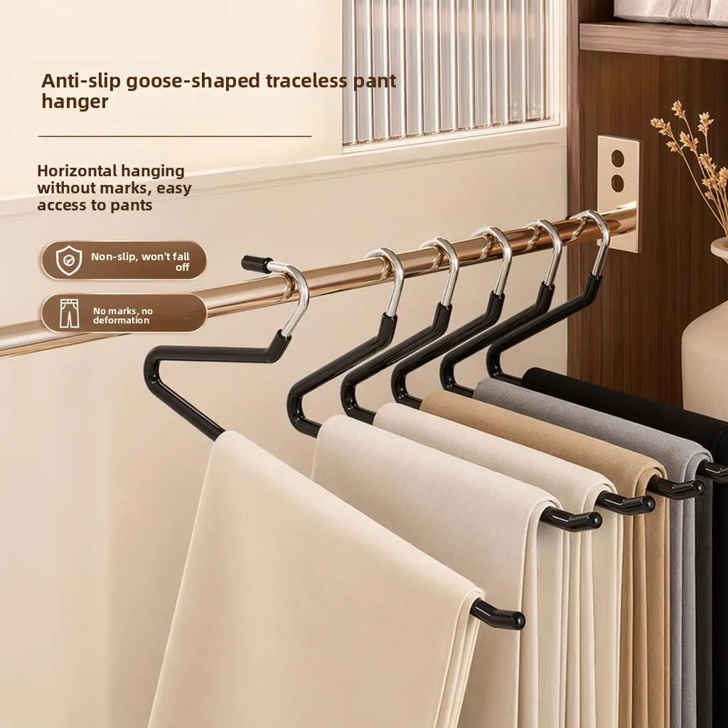 No-Trace Goose-Shaped Pants Hanger Anti-Slip Z-Shaped Closet Organizer Special Use Home Use Clothing Storage Rack
No-Trace Goose-Shaped Pants Hanger Anti-Slip Z-Shaped Closet Organizer Special Use Home Use Clothing Storage Rack