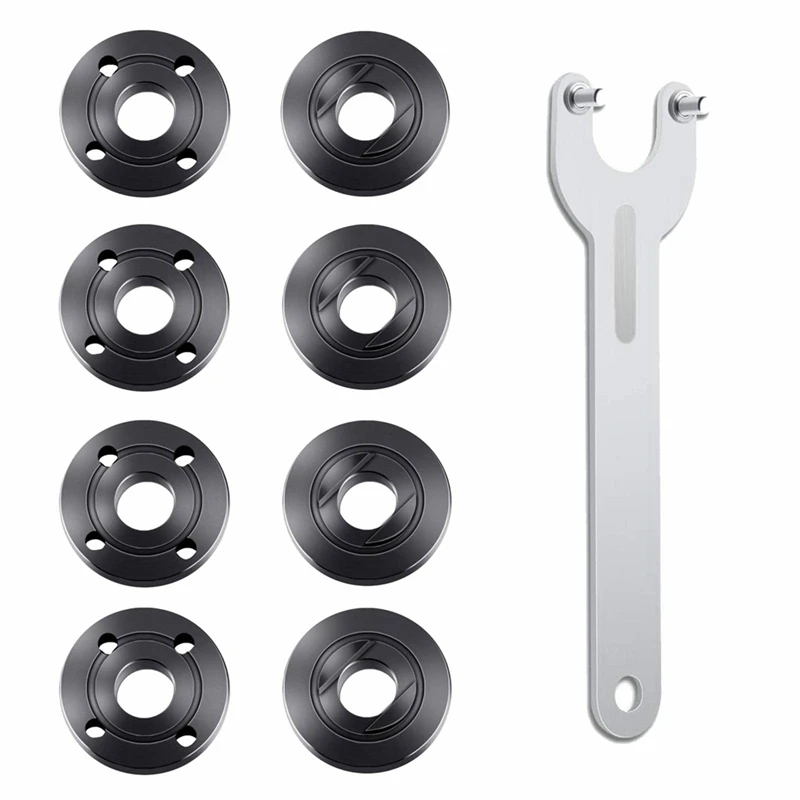 9Pcs Angle Grinder Flange Nut Angle Grinder Wrench Kit 5/8-11 Flange Metal Lock Nut For Grinder Accessories
9Pcs Angle Grinder Flange Nut Angle Grinder Wrench Kit 5/8-11 Flange Metal Lock Nut For Grinder Accessories
