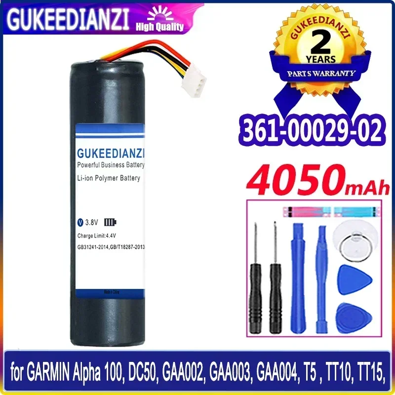4050 мАч 361-00029-02 Аккумулятор для Garmin DC50 Alpha100 для Garmin T5 TT10 TT15 GAA002 3,7 В 010-10806-30 Высокая емкость
4050 мАч 361-00029-02 Аккумулятор для Garmin DC50 Alpha100 для Garmin T5 TT10 TT15 GAA002 3,7 В 010-10806-30 Высокая емкость