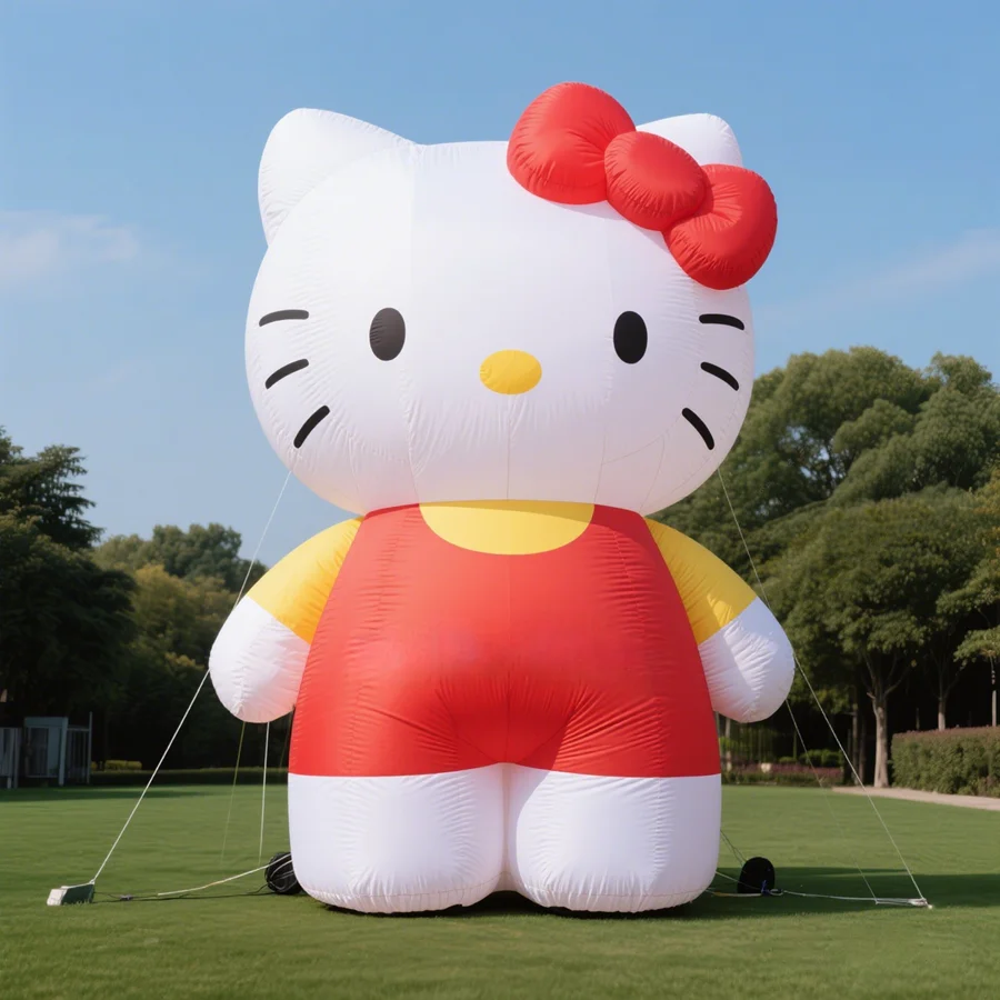 Надувная фигура Гигантской Hello Kitty для наружной рекламы, декораций мероприятий, торговых центров, парков развлечений, фотозон
Надувная фигура Гигантской Hello Kitty для наружной рекламы, декораций мероприятий, торговых центров, парков развлечений, фотозон