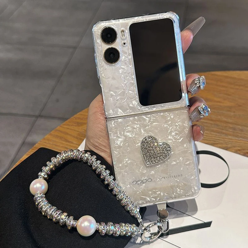 For oppo n2 flip case 3d diamond Heart shell pattern flip case for oppo find n2 flip / oppo find n3 flip cover with hand chain
For oppo n2 flip case 3d diamond Heart shell pattern flip case for oppo find n2 flip / oppo find n3 flip cover with hand chain