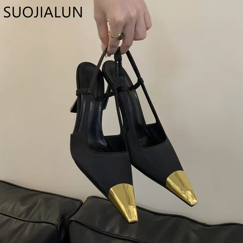 SUOJIALUN 2024 New Brand Women Sandal Fashion Mix Color Ladies Elegant Slingback Shoes Thin High Heel Outdoor Dress Pumps Shoes
SUOJIALUN 2024 New Brand Women Sandal Fashion Mix Color Ladies Elegant Slingback Shoes Thin High Heel Outdoor Dress Pumps Shoes