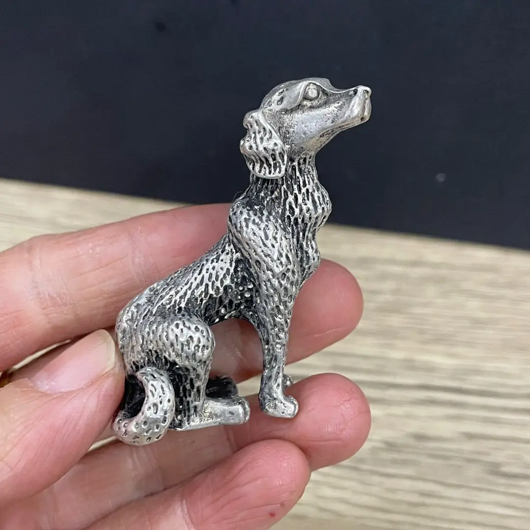 Retro zodiac alloy silver-plated, dog lucky ornament home handle desktop solid tea pet ornament
Retro zodiac alloy silver-plated, dog lucky ornament home handle desktop solid tea pet ornament