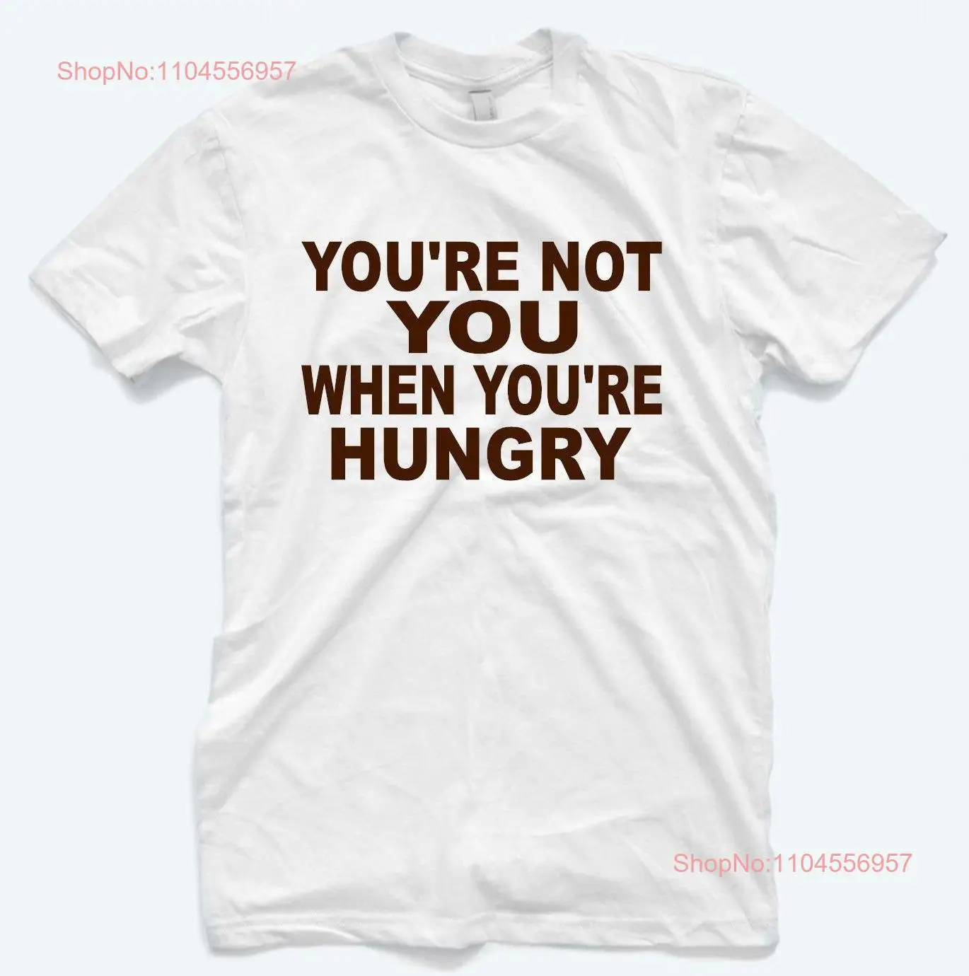 Футболка You're Not You When Hungry на день рождения, подарок на выпускной, забавные Snickers, Рождество Ид, с длинными или короткими рукавами
Футболка You're Not You When Hungry на день рождения, подарок на выпускной, забавные Snickers, Рождество Ид, с длинными или короткими рукавами
