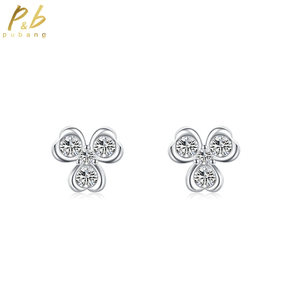 PuBang Fine Jewelry 925 Sterling Silver Three Simple Gem High Carbon Diamond Stud Earrings for Women Wedding Gifts Drop Shipping
PuBang Fine Jewelry 925 Sterling Silver Three Simple Gem High Carbon Diamond Stud Earrings for Women Wedding Gifts Drop Shipping