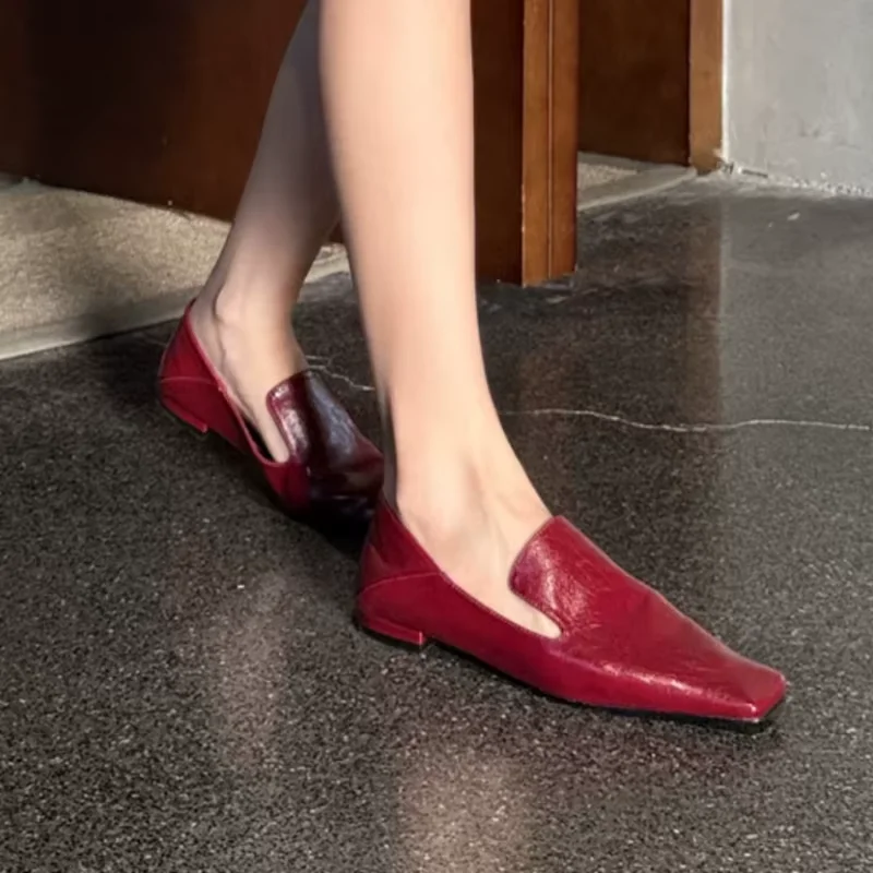 Sewing Lines Shoes for Womens Square Toes Low Heels Female PU Leather Ladies Solid Chassure Femme Shallow Zapatos Mujer Pleated
Sewing Lines Shoes for Womens Square Toes Low Heels Female PU Leather Ladies Solid Chassure Femme Shallow Zapatos Mujer Pleated