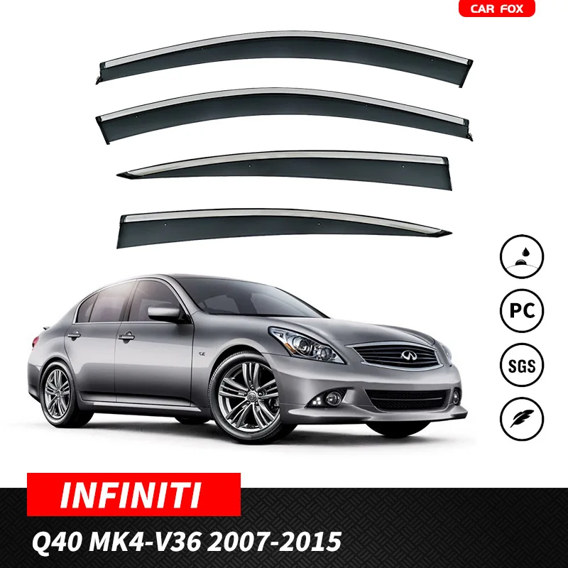 Козырек для окон INFINITI V36, защитный экран для боковых окон, автомобильные аксессуары
Козырек для окон INFINITI V36, защитный экран для боковых окон, автомобильные аксессуары
