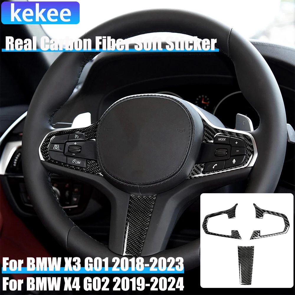Real Carbon Fiber Car Accessories Center Air Vent Decorative Trim Cover Soft Sticker For BMW X3 G01 2018-2023 X4 G02 2019-2024
Real Carbon Fiber Car Accessories Center Air Vent Decorative Trim Cover Soft Sticker For BMW X3 G01 2018-2023 X4 G02 2019-2024