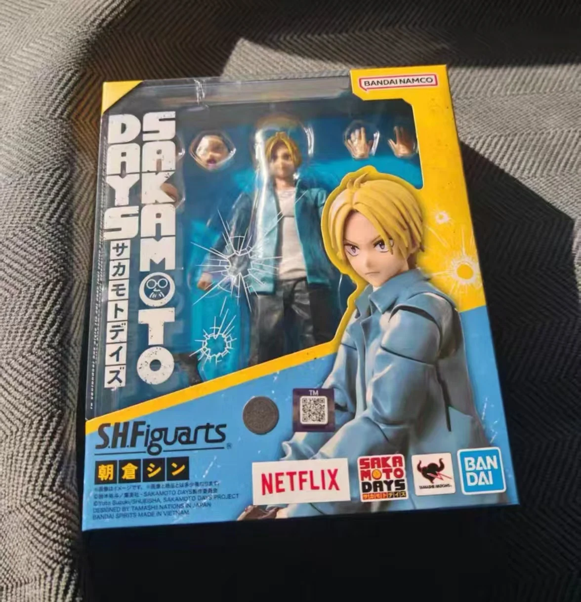 Original in Shock Box Bandai SHF SAKAMOTO DAYS SHIN ASAKURA Character Model Toy Gift Collection Collectible Model Decoration
Original in Shock Box Bandai SHF SAKAMOTO DAYS SHIN ASAKURA Character Model Toy Gift Collection Collectible Model Decoration